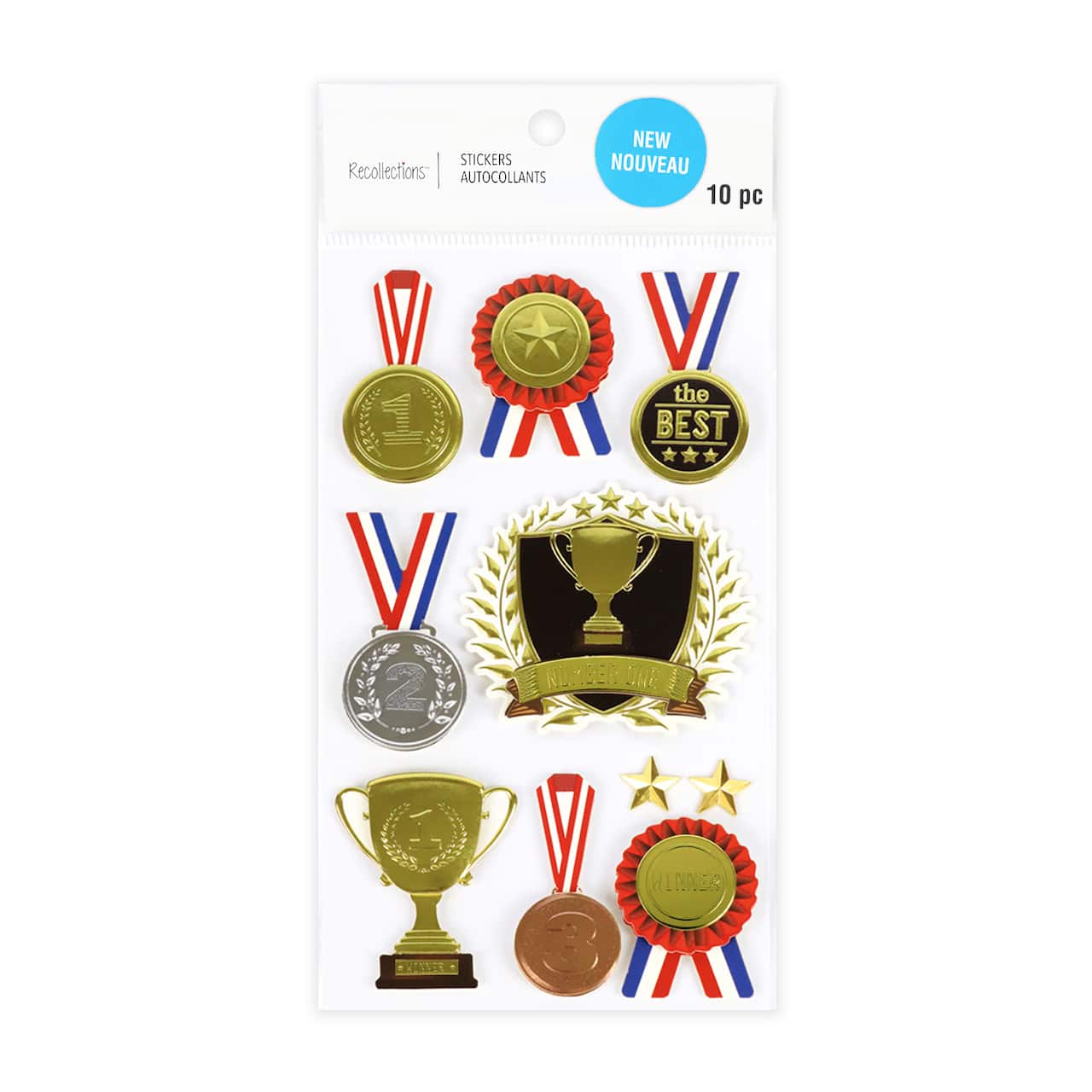12 Pack: Medal Stickers by Recollections™